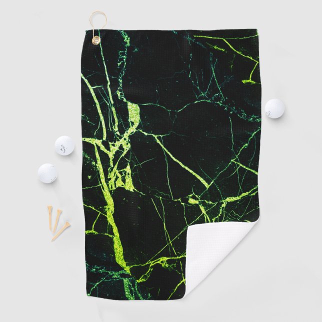 Serviette De Golf Marbre vert clair (En situation)