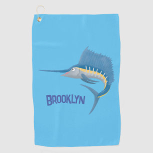 Serviette De Golf Marée de plaisance de l'espadon