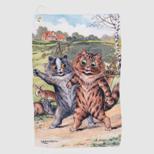 Serviette De Golf Match de golf, Louis Wain