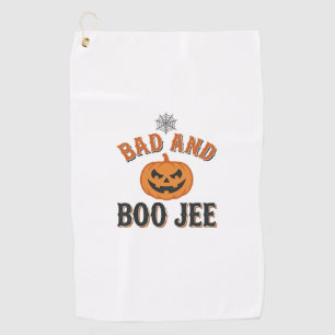 Serviette De Golf Mauvais et Boo Jee Halloween Citrouille Graphique_