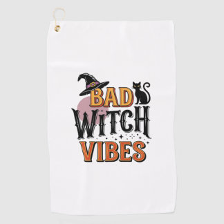 Serviette De Golf Mauvaises vibrations de sorcière Création de chemi