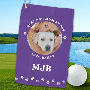 Serviette De Golf Meilleur CHIEN MOM Par Personnalisé Cute Photo Ani