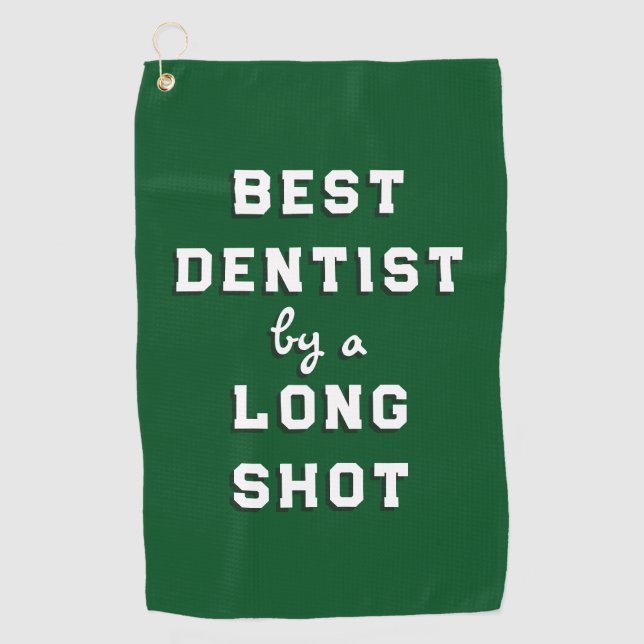 Serviette De Golf Meilleur Dentist Cadeau Golf Serviette (Devant)