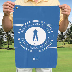Serviette De Golf Meilleur Golfeur Par Par Funny Putts Royal Blue Ho