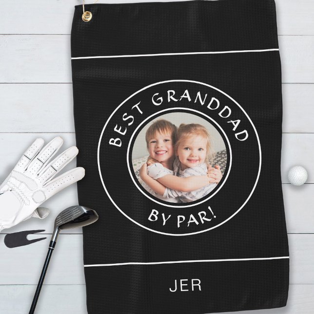 Serviette De Golf Meilleur Grand-Père Par Par Par Golfer Photo Moder (Créateur téléchargé)