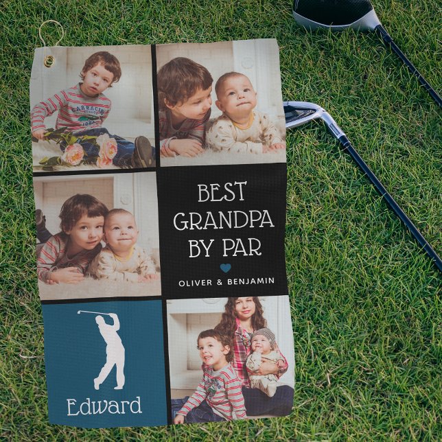 Serviette De Golf Meilleur grand-père personnalisé par Par cadeau ph (Créateur téléchargé)