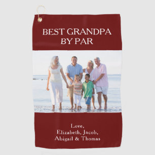 Serviette De Golf Meilleur Grand-Père Personnalisé Par Par Photo
