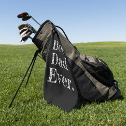Serviette De Golf Meilleur Papa Jamais Typographie Dessinée à la Mai