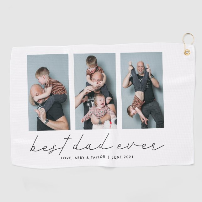 Serviette De Golf Meilleur papa jamais vu (Horizontal)