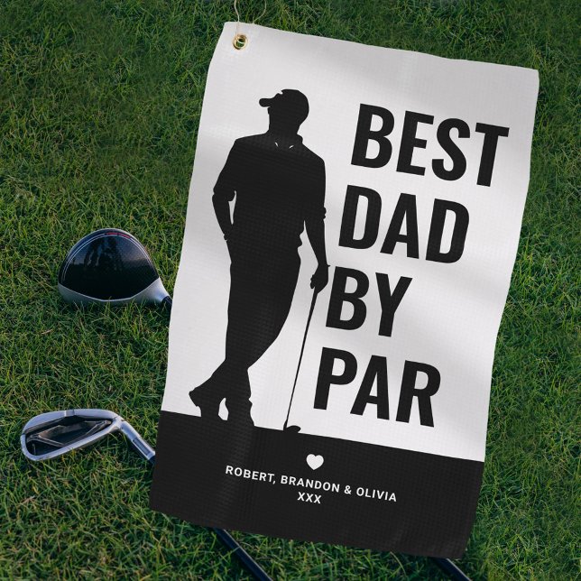 Serviette De Golf Meilleur papa moderne par Fête des pères (Créateur téléchargé)