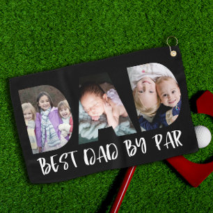 Serviette De Golf Meilleur papa par jour Photo Fête des pères