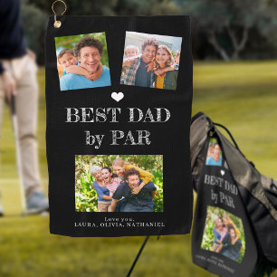 Serviette De Golf Meilleur Papa par Par collage de photos personnali
