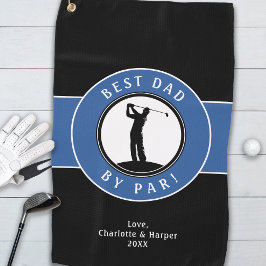 Serviette De Golf Meilleur Papa Par Par Elegant Sports Golfer Black 