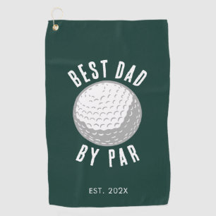 Serviette De Golf Meilleur Papa Par Par Golf Gag Vert Personnalisé