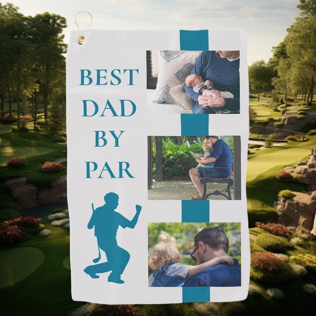 Serviette De Golf Meilleur papa par Par Golf Père Photo Cadeau (Créateur téléchargé)