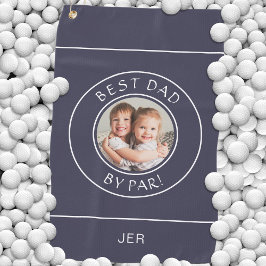 Serviette De Golf Meilleur Papa Par Par Golfer Photo Cadeau Cute Ble