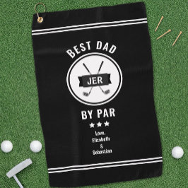 Serviette De Golf Meilleur Papa Par Par Moderne Golf Lover Black Pro