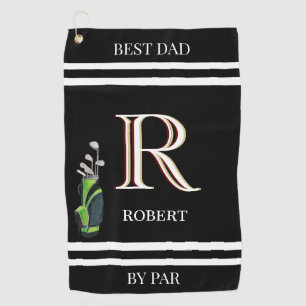 Serviette De Golf Meilleur papa par Par Parfait Personnalisé Monogra