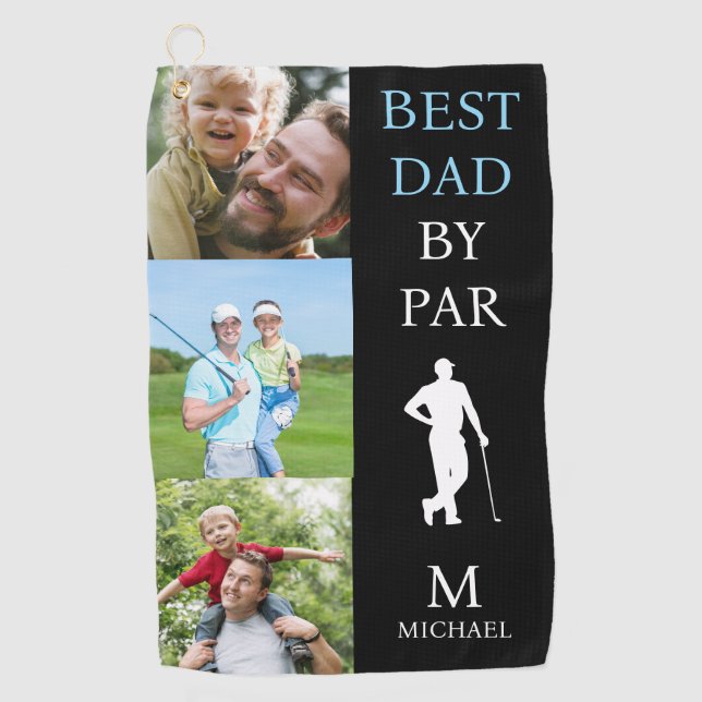 Serviette De Golf Meilleur papa par Par Personnalisé (Devant)