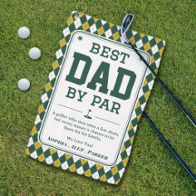 Meilleur papa par Par Tapis de golf personnalisé C