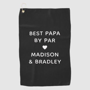 Serviette De Golf Meilleur Papa Par Personalisé Nom