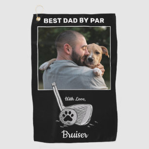 Serviette De Golf Meilleur Papa Par Pet Photo Golf Serviette