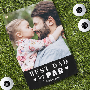 Serviette De Golf Meilleur Papa Par Photo