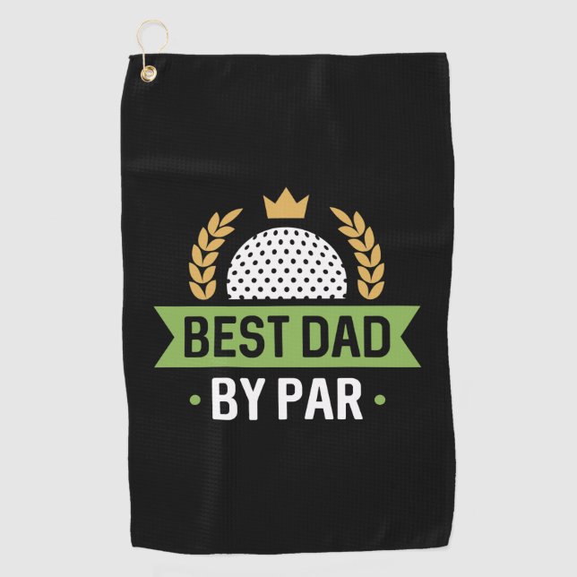 Serviette De Golf Meilleur papa par rapport (Devant)