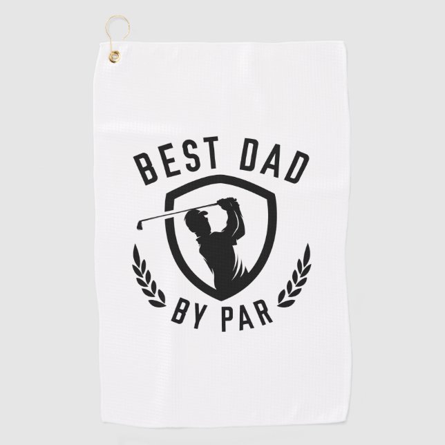 Serviette De Golf Meilleur papa par rapport (Devant)