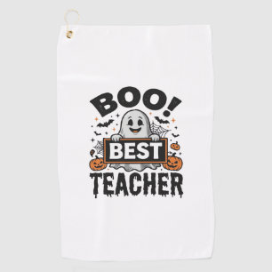 Serviette De Golf Meilleur professeur Boo Design Halloween vintage p