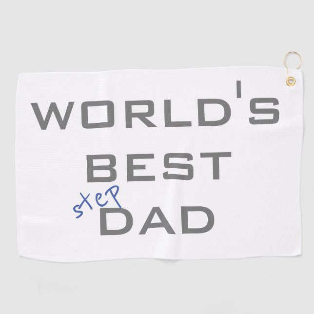 Serviette De Golf Meilleur Stepdad du monde (Horizontal)
