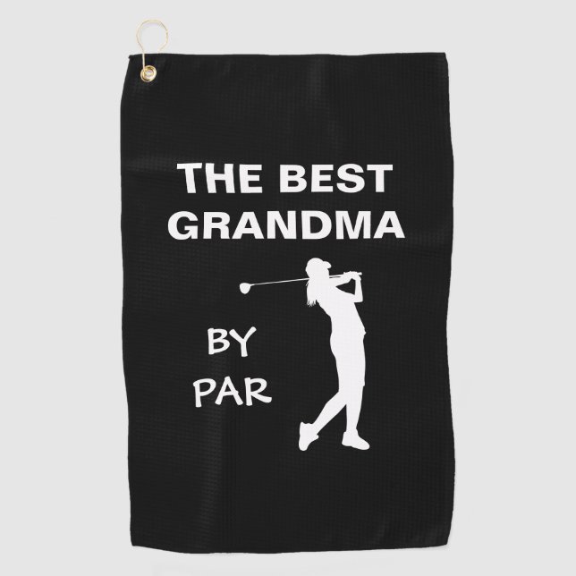 Serviette De Golf Meilleure Grand-Mère Par Parc Golf Nana Gram Golfe (Devant)
