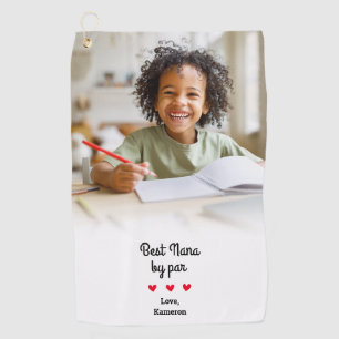 Serviette De Golf Meilleure Nana Par Cadeau Photo Personnalisé Moder