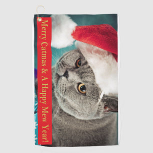 Serviette De Golf Merry Catmas and A Happy Mew Year !