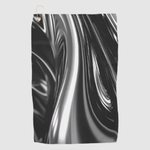 Serviette De Golf Métal argenté fluide 