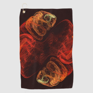 Serviette De Golf Métamorphose Art Abstrait