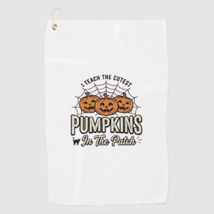 Serviette De Golf Mignon professeur de citrouille création Halloween