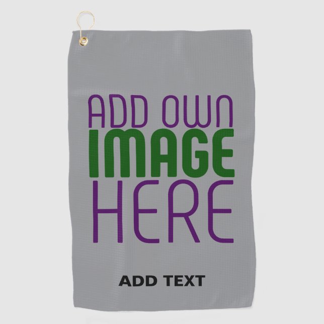 SERVIETTE DE GOLF MODÈLE DE TEXTE D'IMAGE ASH SIMPLE MODERNE (Devant)