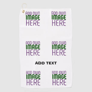 SERVIETTE DE GOLF MODÈLE DE TEXTE D'IMAGE BLANCHE SIMPLE MODERNE