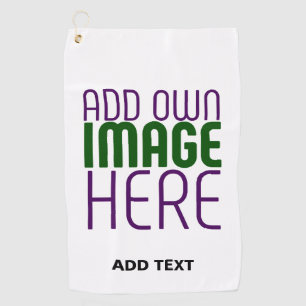 SERVIETTE DE GOLF MODÈLE DE TEXTE D'IMAGE BLANCHE SIMPLE MODERNE