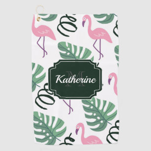 Serviette De Golf Modèle Flamingo mou