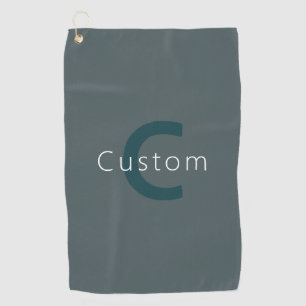 Serviette De Golf Modèle monographique élégant et personnalisable