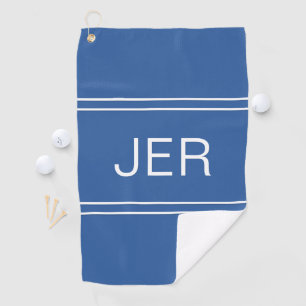Serviette De Golf Modèle personnalisé Golfeur élégant Bleu moderne