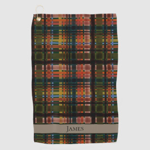 Serviette De Golf Moderne Madras milieu du siècle sur mesure