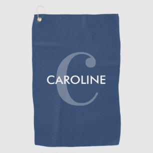Serviette De Golf Moderne simple classique première marine bleu