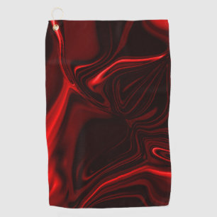 Serviette De Golf Mondulations rouges et sombres sur arrière - plan 