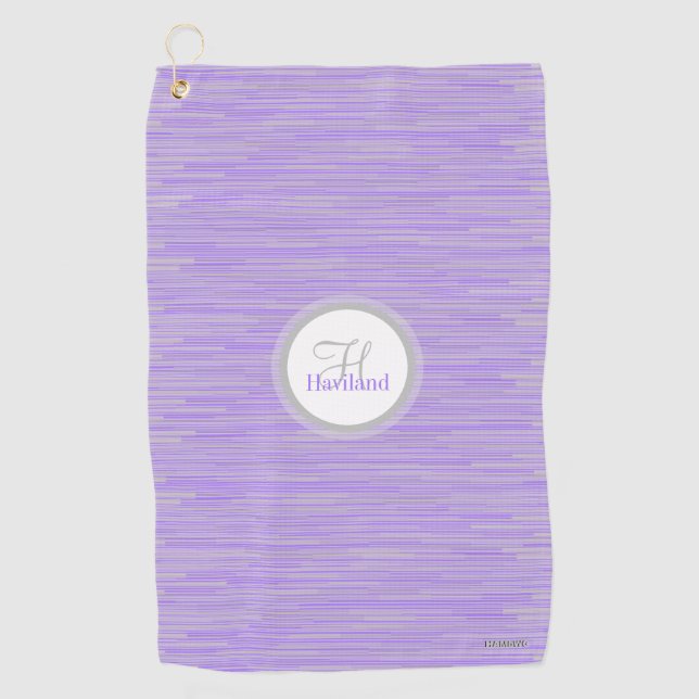 Serviette de golf Monogram avec nom et initiale (Devant)