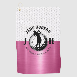 Serviette De Golf Monogramme de golf pour femmes