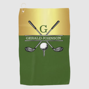 Serviette De Golf Monogramme de golf sur mesure