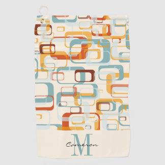 Serviette De Golf Monogramme initial et nom personnalisé